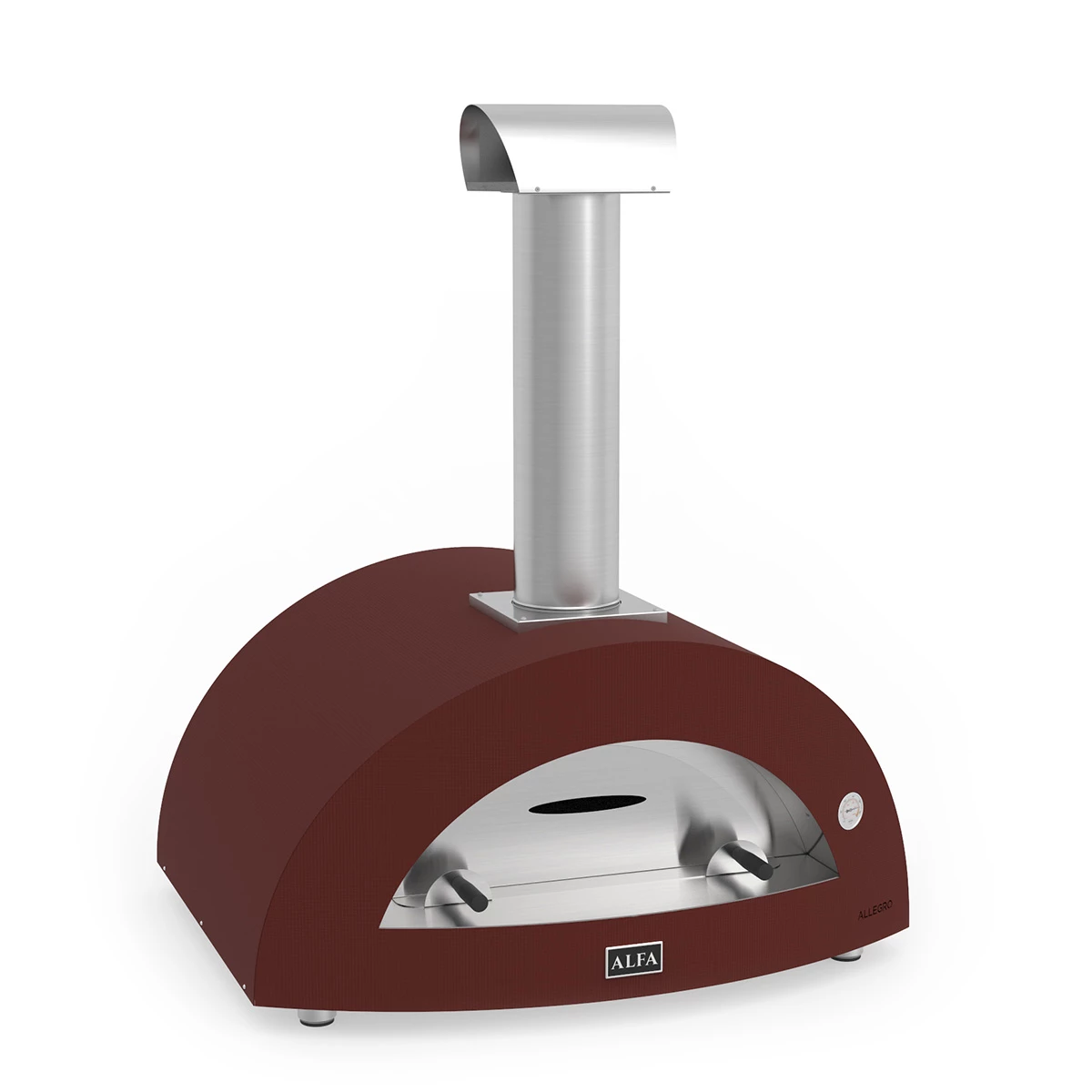 Alfa Forni Holz-Pizzaofen Allegro Moderno Rot 2 Alfa Forni Holz-Pizzaofen Allegro Moderno Rot – Bild 2