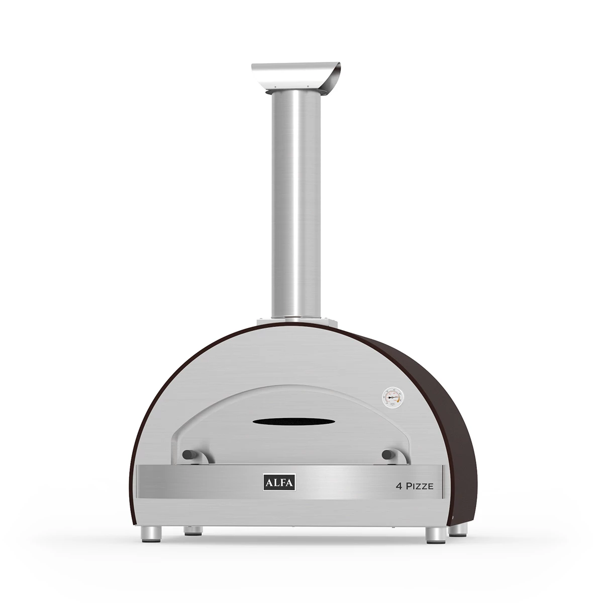 Alfa Forni Pizzaofen Classico 4 Pizze Ohne Stand, Holz, Kupfer 1 Alfa Forni Pizzaofen Classico 4 Pizze Ohne Stand, Holz, Kupfer