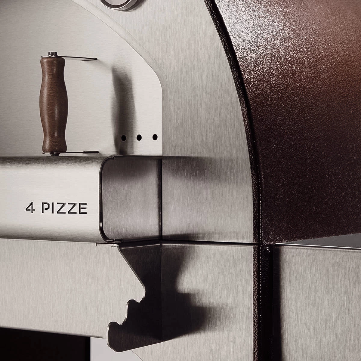 Alfa Forni Pizzaofen Classico 4 Pizze Ohne Stand, Holz, Kupfer 4 Alfa Forni Pizzaofen Classico 4 Pizze Ohne Stand, Holz, Kupfer – Bild 4