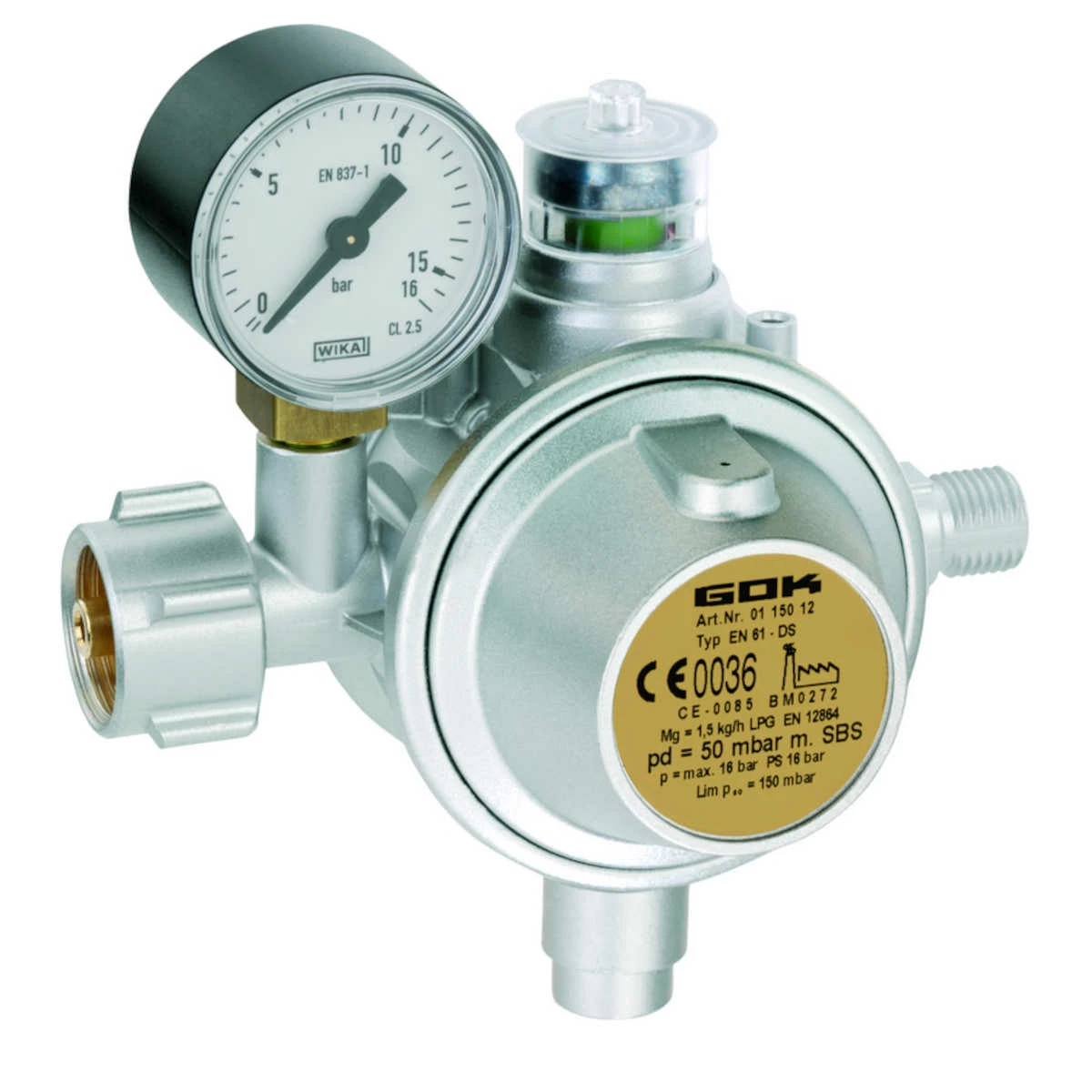 GOK Niederdruckregler Typ EN61-DS 50mbar 1 GOK Niederdruckregler Typ EN61-DS 50mbar