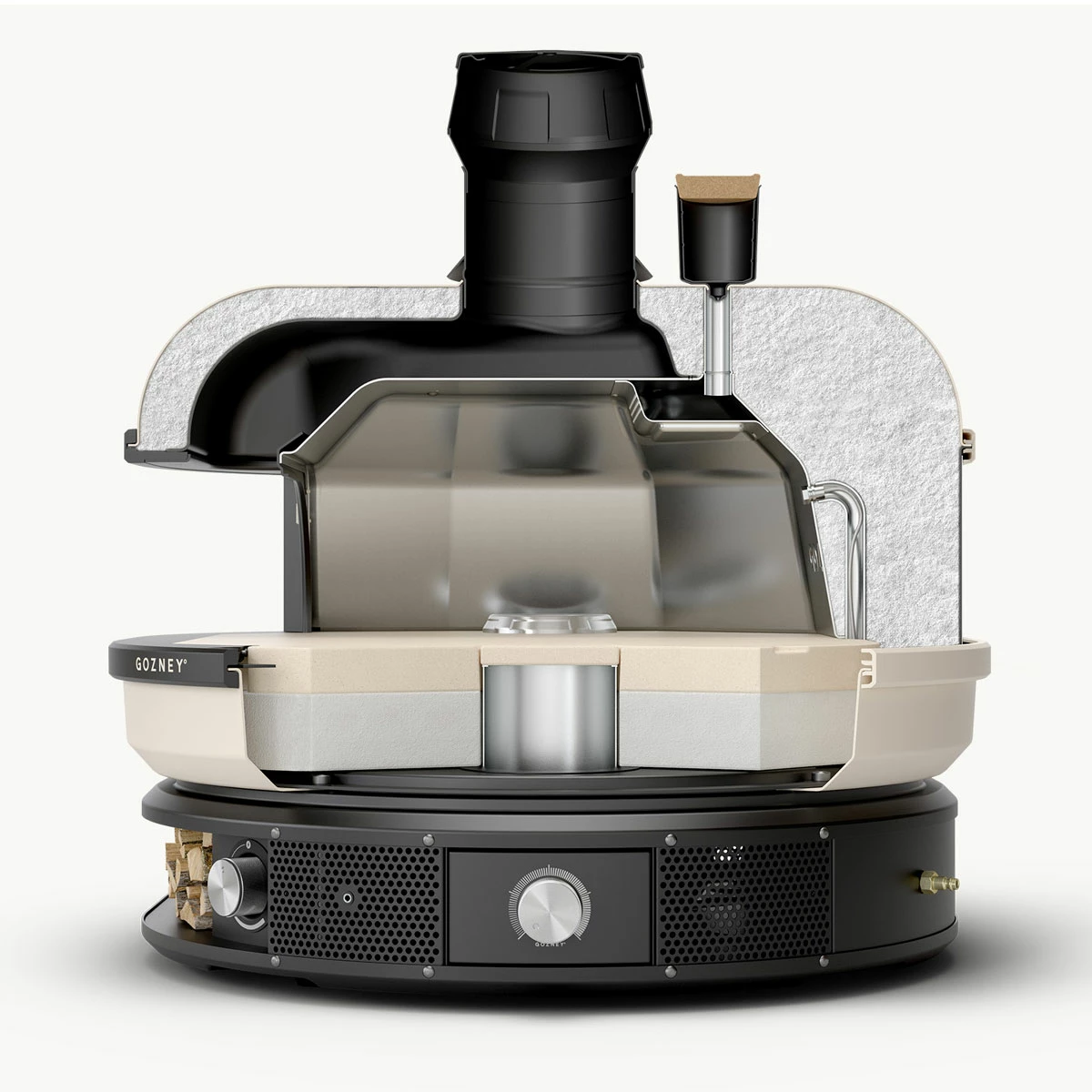 Gozney Dome Dual-Fuel Pizzaofen, Cremeweiß 11 Gozney Dome Dual-Fuel Pizzaofen, Cremeweiß – Bild 11