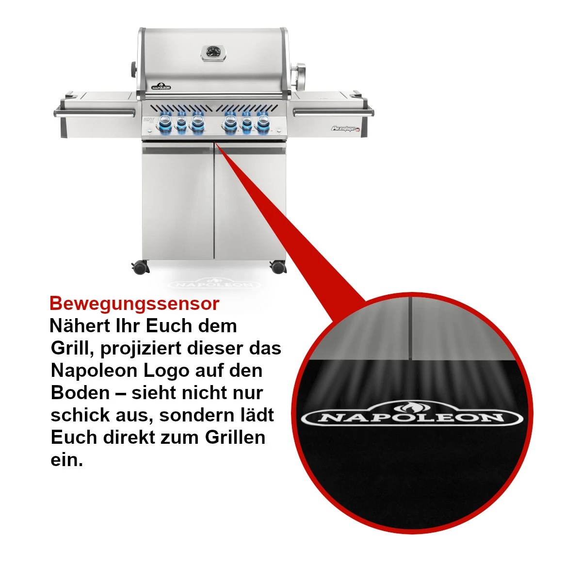 Napoleon Prestige Pro 500, Edelstahl Inkl. Drehspieß 9 Napoleon Prestige Pro 500, Edelstahl Inkl. Drehspieß – Bild 9