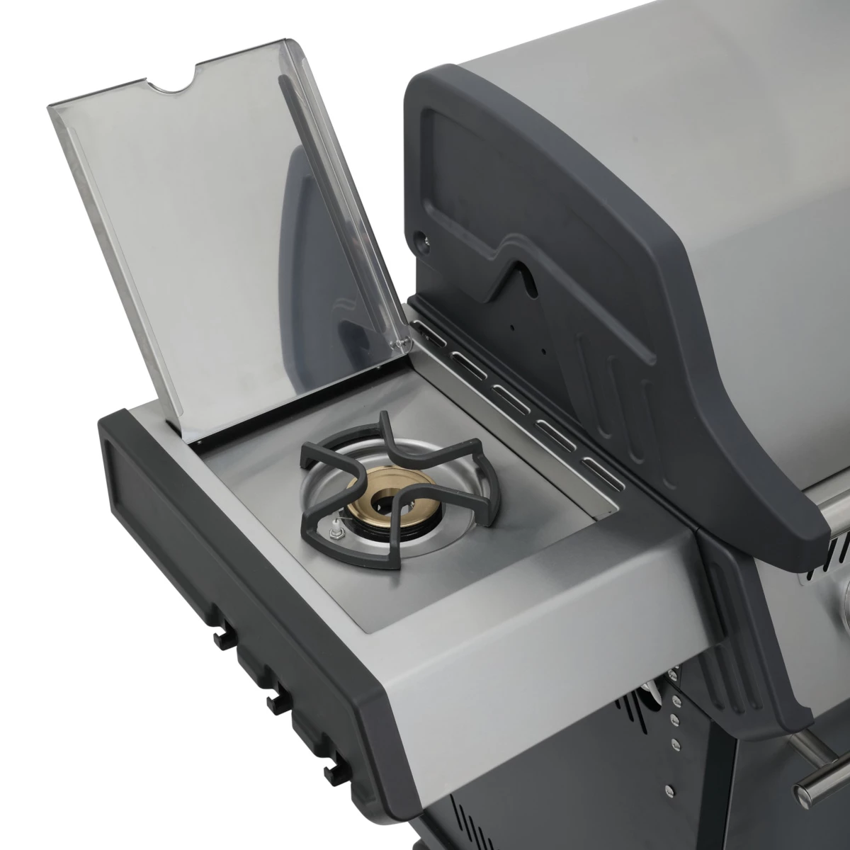 SANTOS S-401 Mit Seitenkocher, Schwarz, Inkl. Rostheber 9 SANTOS S-401 Mit Seitenkocher, Schwarz, Inkl. Rostheber – Bild 9