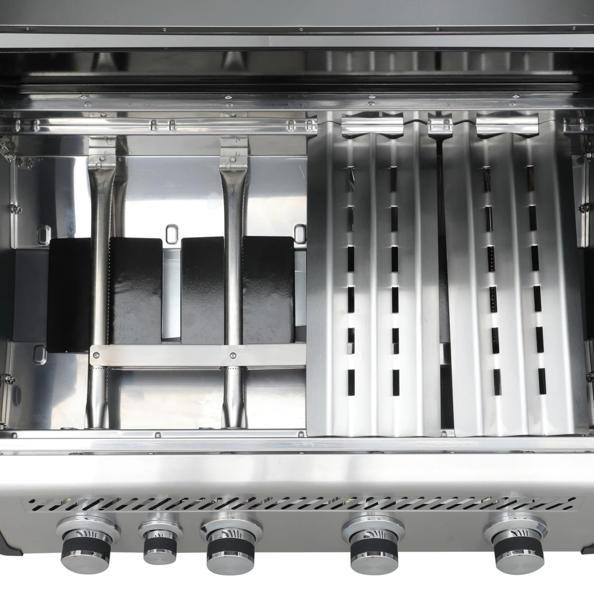 SANTOS S-418 Mit Seiten- & Heckbrenner, Edelstahl Inkl. Drehspieß, Rostheber & Silikonablage 4 SANTOS S-418 Mit Seiten- & Heckbrenner, Edelstahl Inkl. Drehspieß, Rostheber & Silikonablage – Bild 4